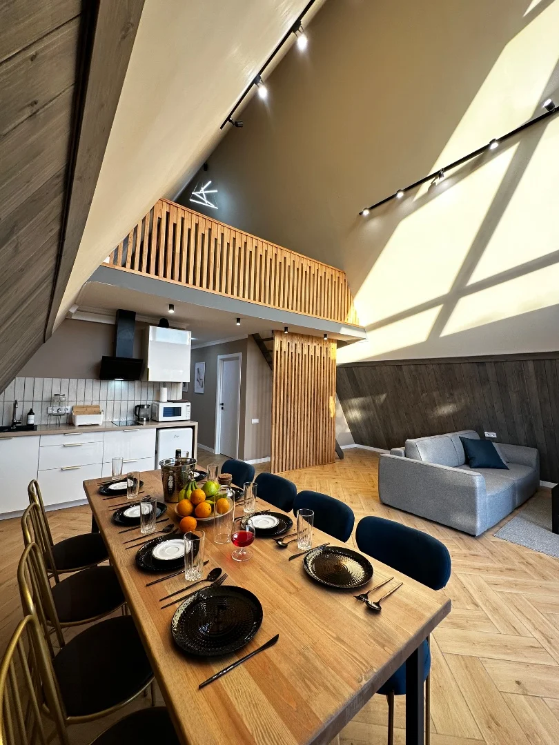 Geometria Village, дом a-frame баня, чан, бассейн - миниатюра 22