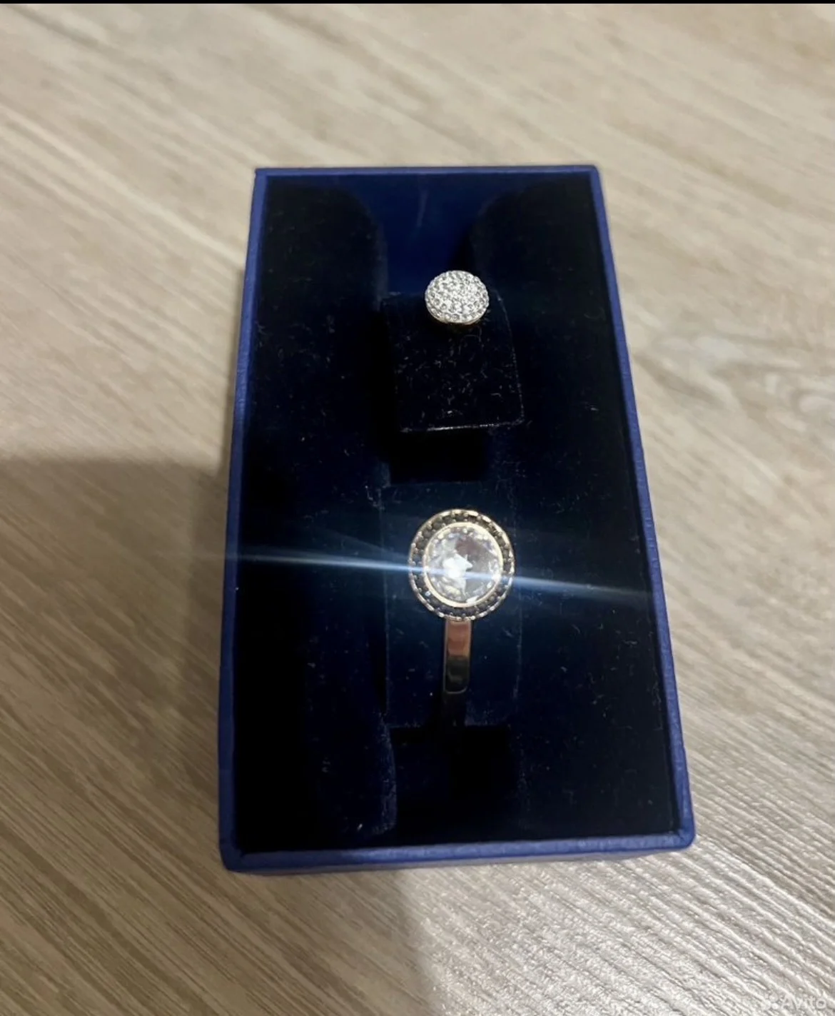 Браслет манжета swarovski золотой - миниатюра 2