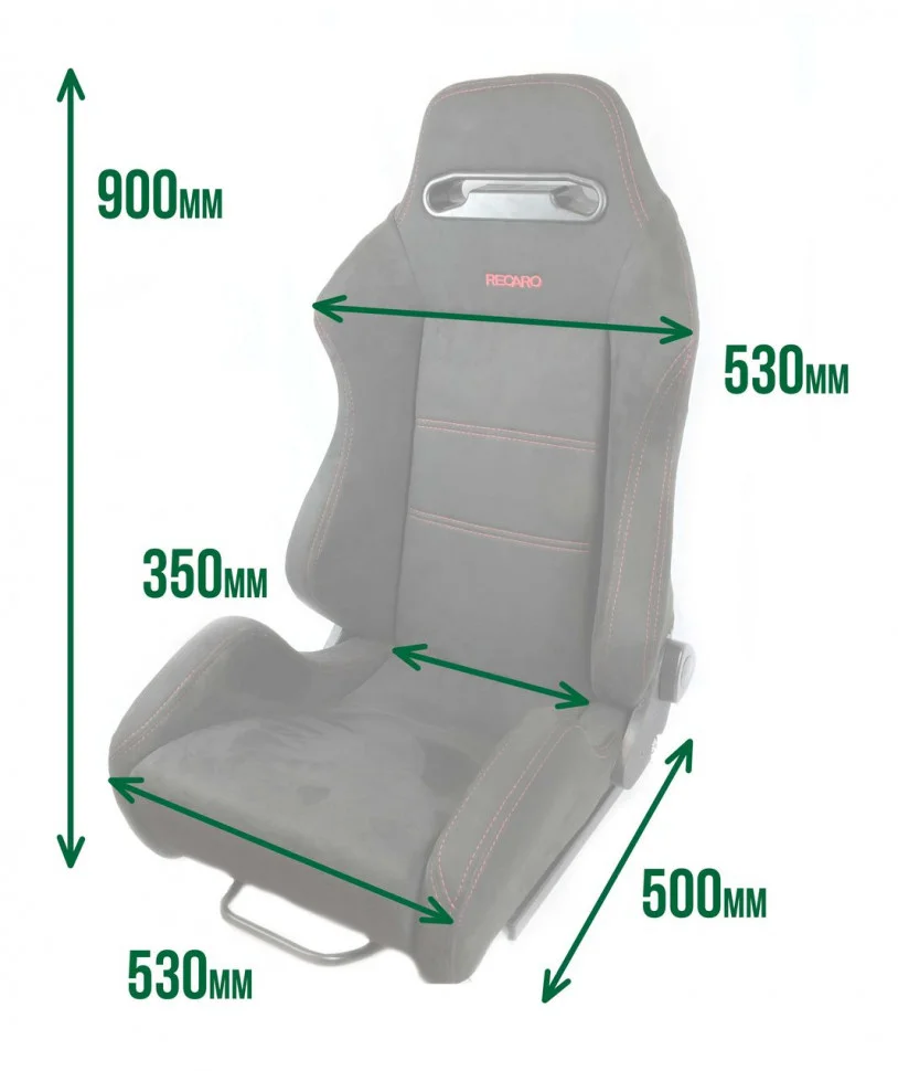 Сиденье спортивное полуковш LM Recaro-500 - миниатюра 4