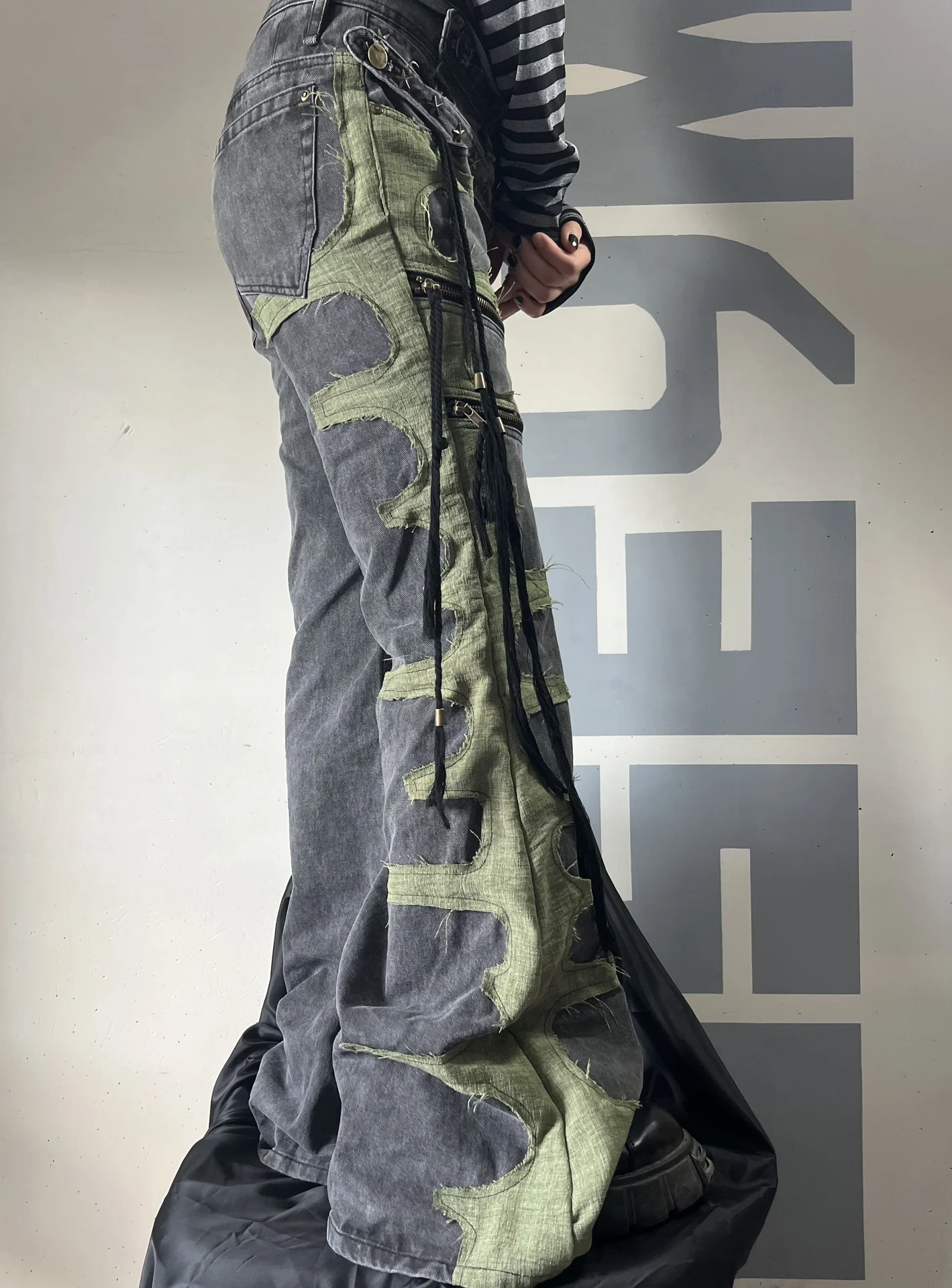 Dino-i flared jeans архивные клеш джинсы - миниатюра 4