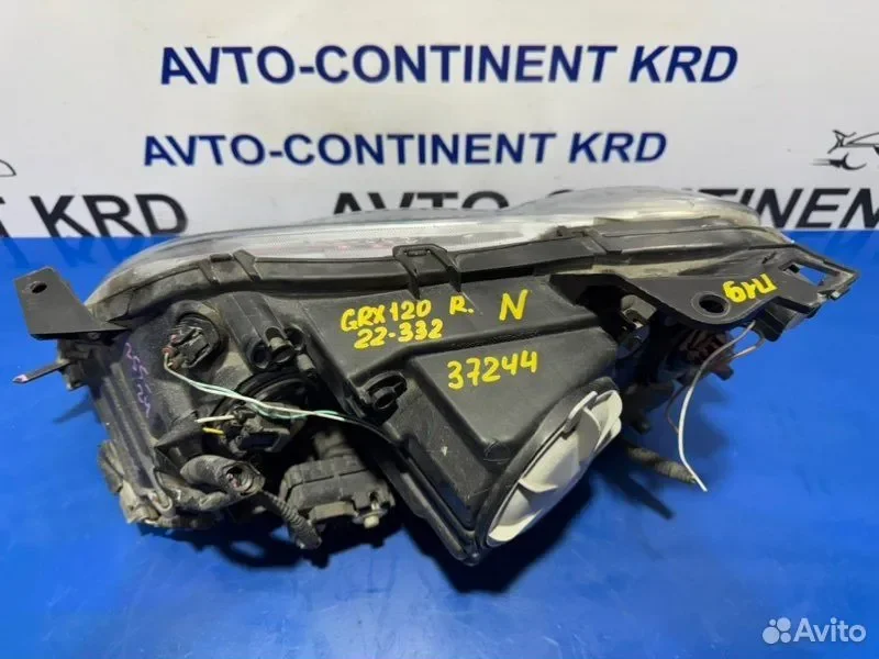 Фара правая Toyota Mark X GRX120 4GR - миниатюра 5