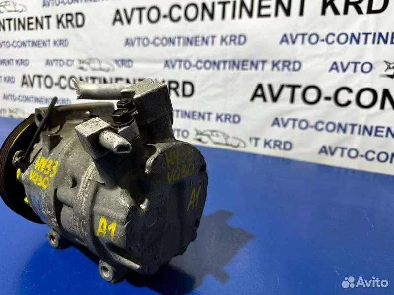 Компрессор кондиционера Nissan Cedric HY33 VQ30 - миниатюра 3