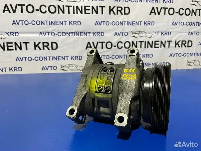 Компрессор кондиционера Nissan March K11 CG10 - миниатюра 3