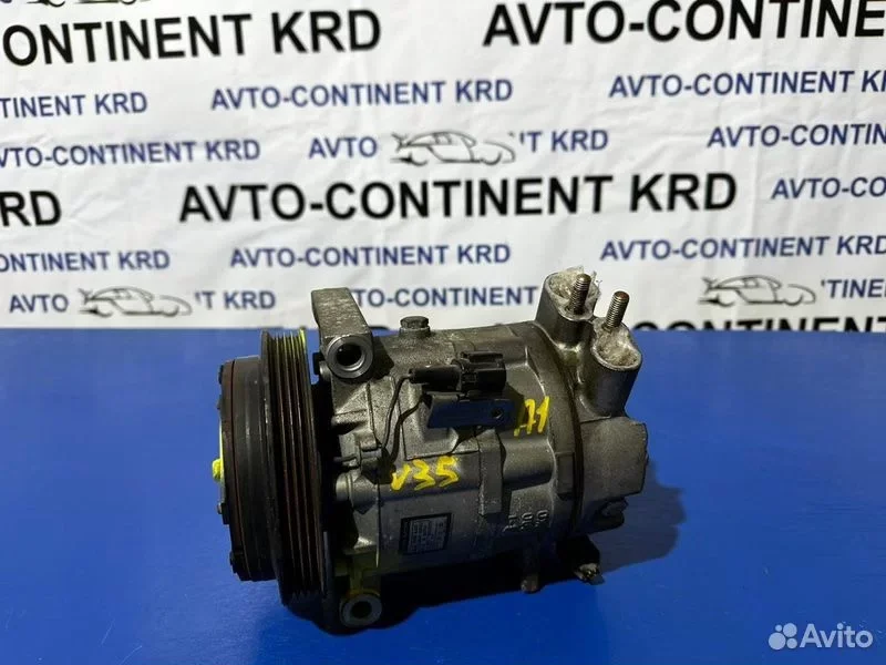 Компрессор кондиционера Nissan Skyline V35 VQ25DD - миниатюра 2
