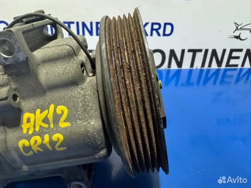 Компрессор кондиционера Nissan March AK12 CR12 - миниатюра 5