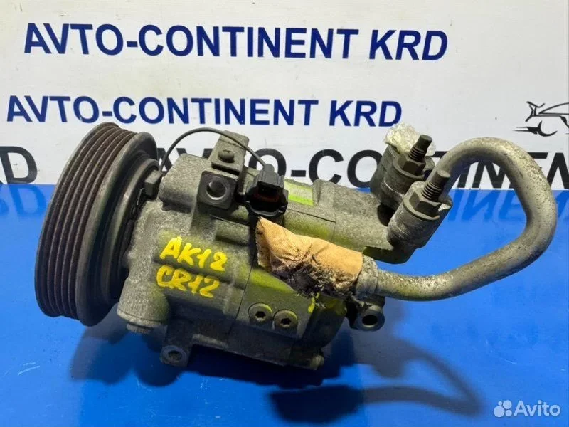 Компрессор кондиционера Nissan March AK12 CR12 - миниатюра 7