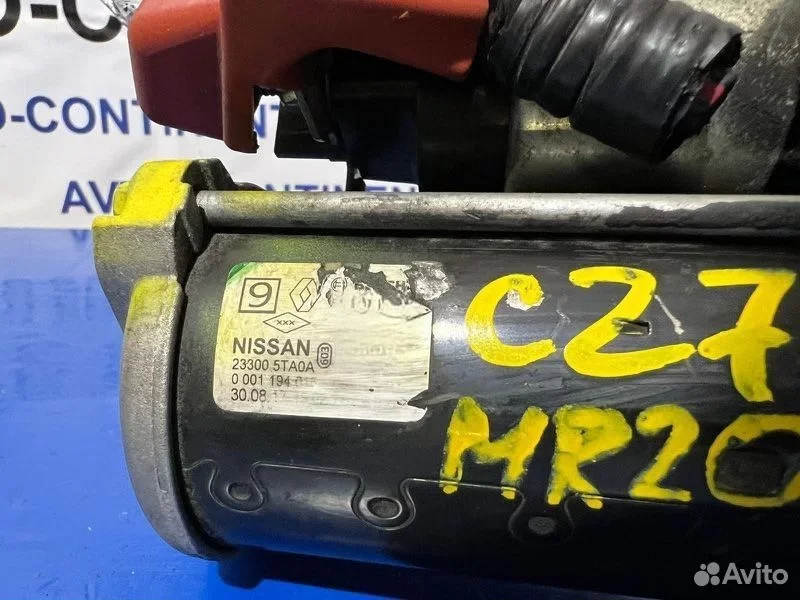 Стартер Nissan Serena C27 MR20DD - миниатюра 5