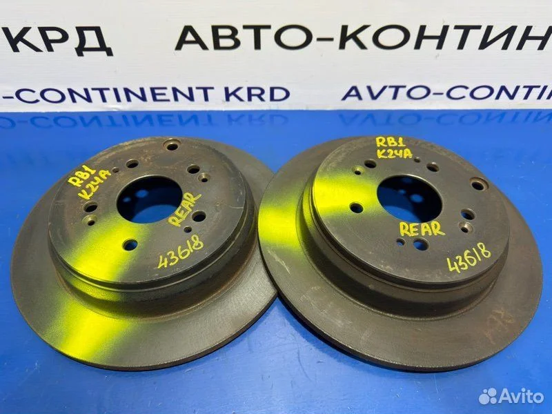 Диск тормозной задний Honda Odyssey RB1 K24A - миниатюра 3