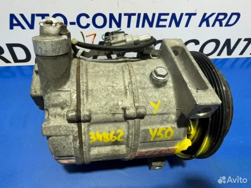 Компрессор кондиционера Nissan Fuga Y50 VQ25 - миниатюра 5