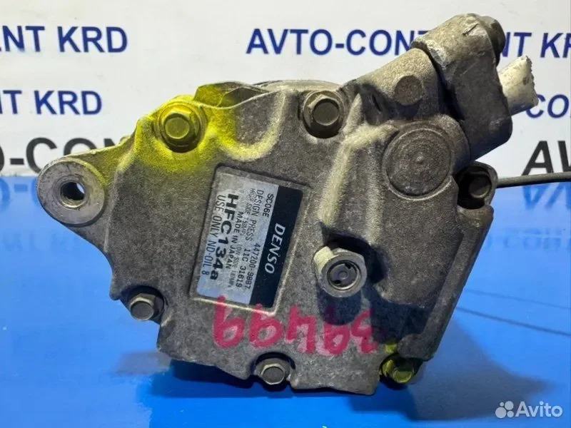 Компрессор кондиционера Daihatsu Move LA100S KF - миниатюра 2