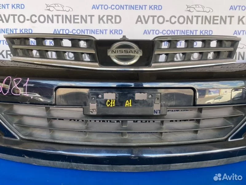 Бампер передний Nissan Tiida C11 MR18 - миниатюра 3