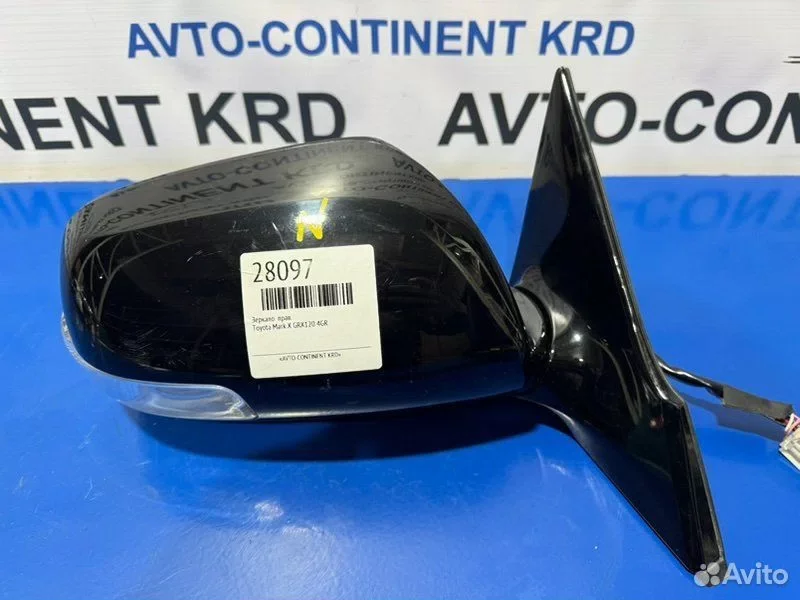 Зеркало правое Toyota Mark X GRX120 4GR - миниатюра 2