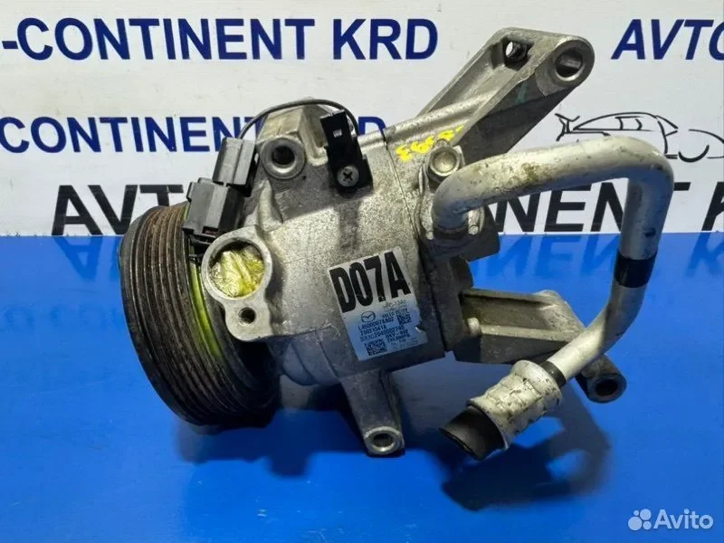 Компрессор кондиционера Mazda Demio dejfs P3 - миниатюра 7