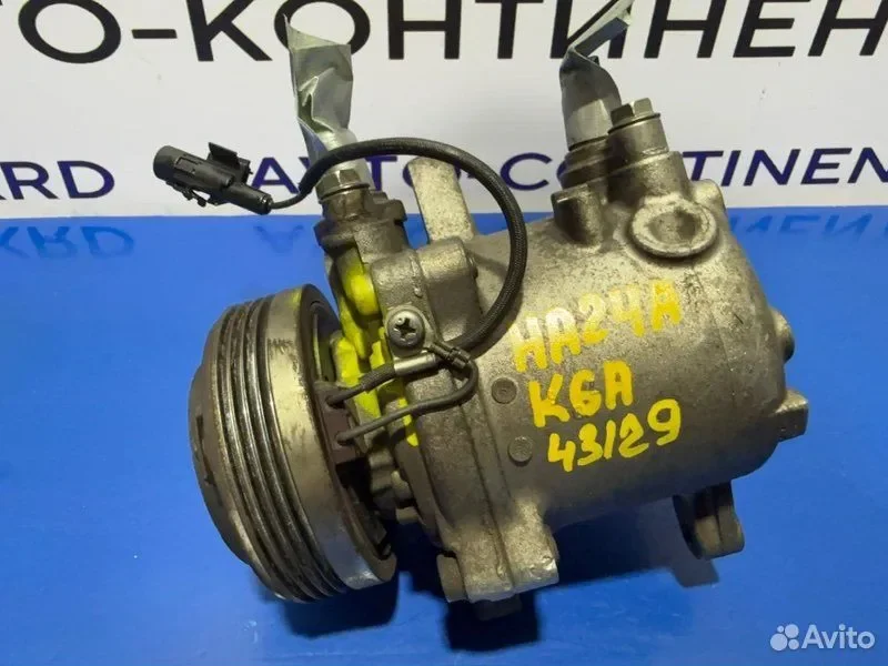 Компрессор кондиционера Suzuki Alto HA24S K6A - миниатюра 3