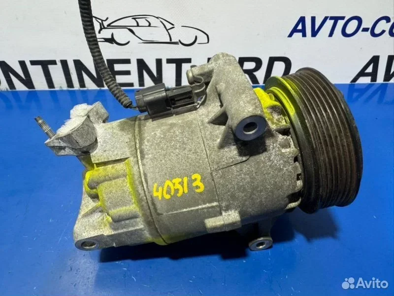 Компрессор кондиционера Nissan dualis KJ10 MR20 - миниатюра 3