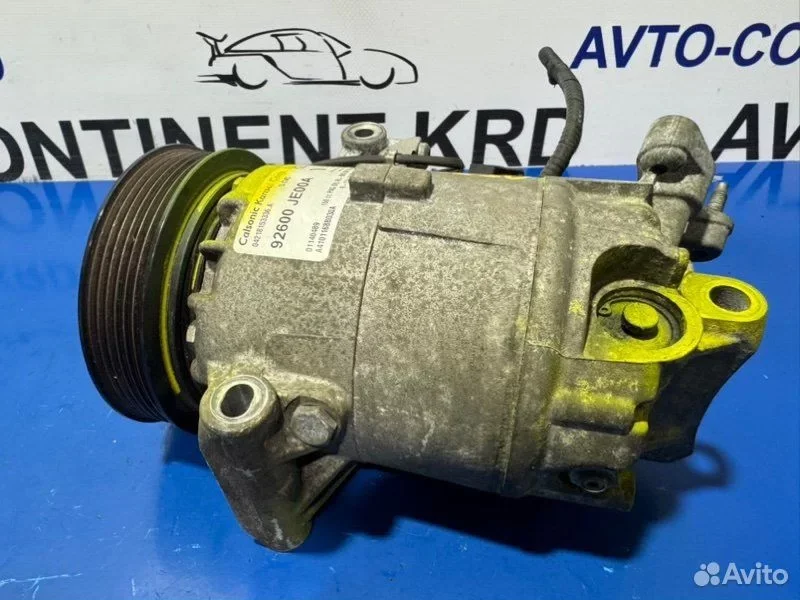 Компрессор кондиционера Nissan dualis KJ10 MR20 - миниатюра 6