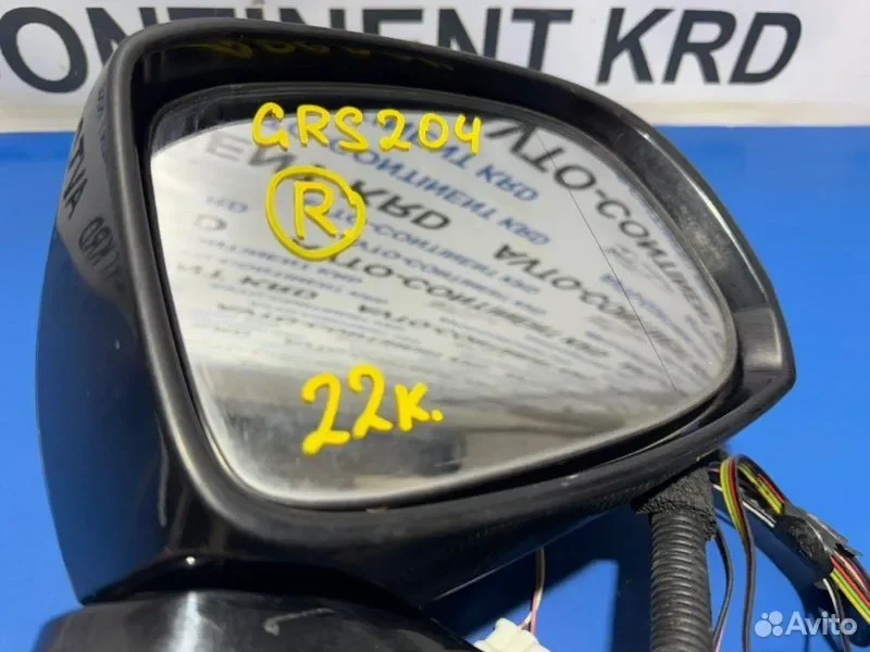 Зеркало правое Toyota Crown GRS204 2GR - миниатюра 6
