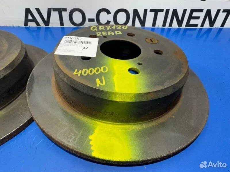 Диск тормозной задний Toyota Mark X GRX120 4GR - миниатюра 3
