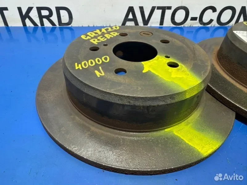 Диск тормозной задний Toyota Mark X GRX120 4GR - миниатюра 4