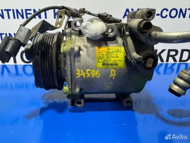 Компрессор кондиционера Mitsubishi Mirage CJ1A - миниатюра 2