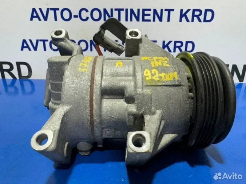 Компрессор кондиционера Toyota Vitz NCP91 1NZ - миниатюра 9