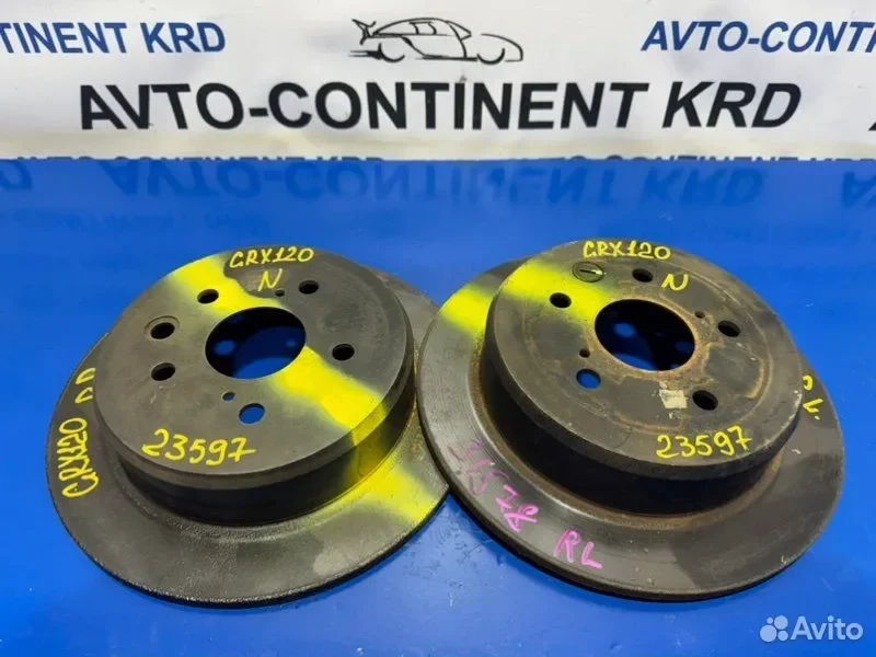 Диск тормозной задний Toyota Mark X GRX120 4GR - миниатюра 2