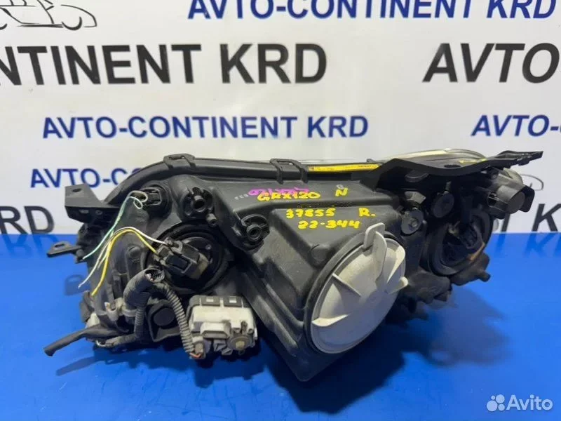 Фара правая Toyota Mark X GRX120 4GR - миниатюра 7