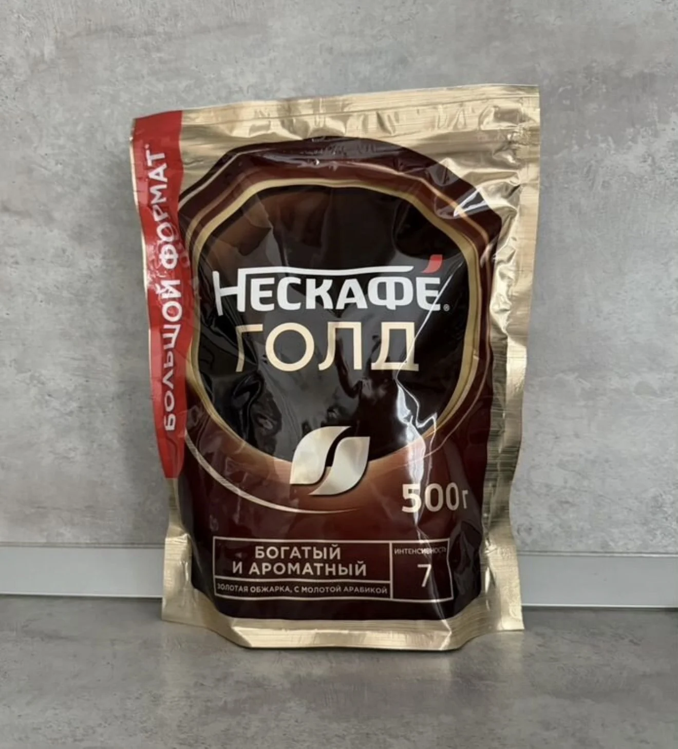 Кофе раств. Нескафе голд сублимированный 500 г - изображение 1