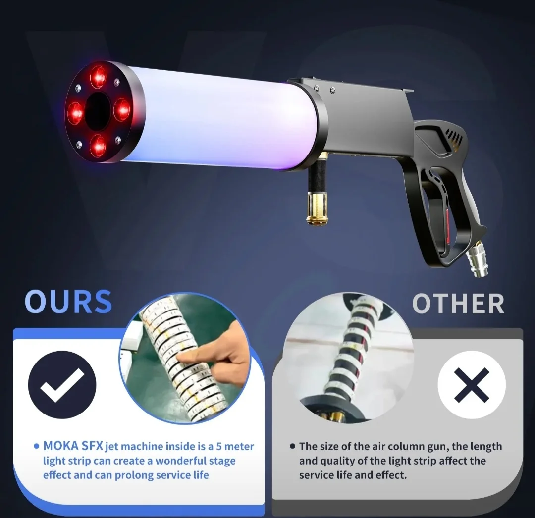 Крио пушка Moka SFX MK-C14 LED CO2 GUN - миниатюра 3