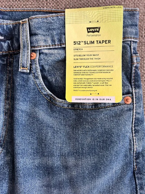 Джинсы Levi's 512 31х30 новые оригинал - миниатюра 2