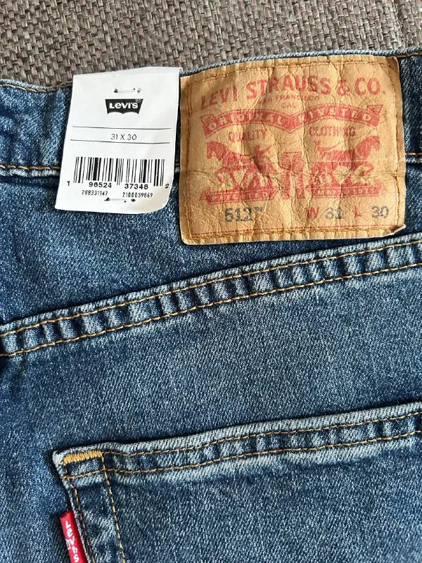 Джинсы Levi's 512 31х30 новые оригинал - миниатюра 5