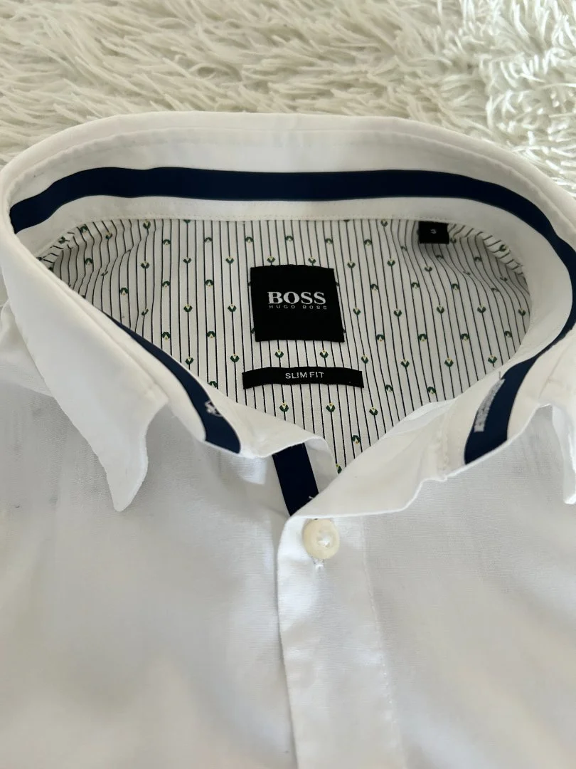 Рубашка мужская Hugo Boss оригинал S (slimfit) - миниатюра 5