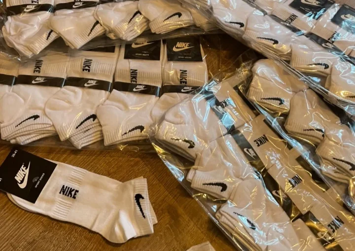 Короткие носки Nike белые - миниатюра 2