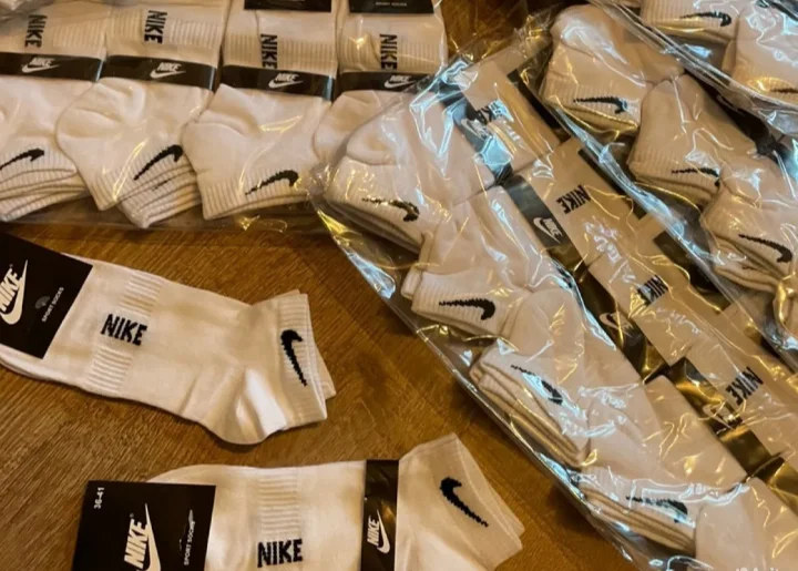 Короткие носки Nike белые - миниатюра 3