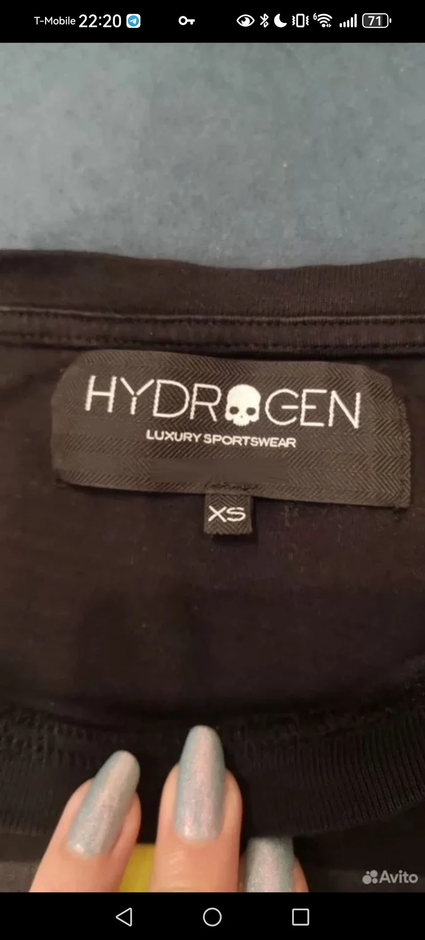 Футболка премиум бренда Hydrogen Италия размер XS - миниатюра 3