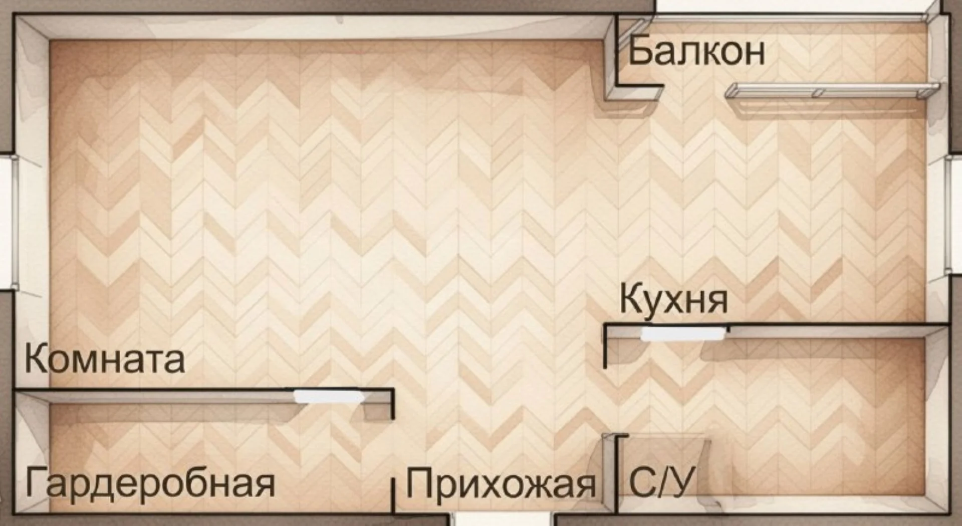 Уютная однокомнатная квартира посуточно - миниатюра 15