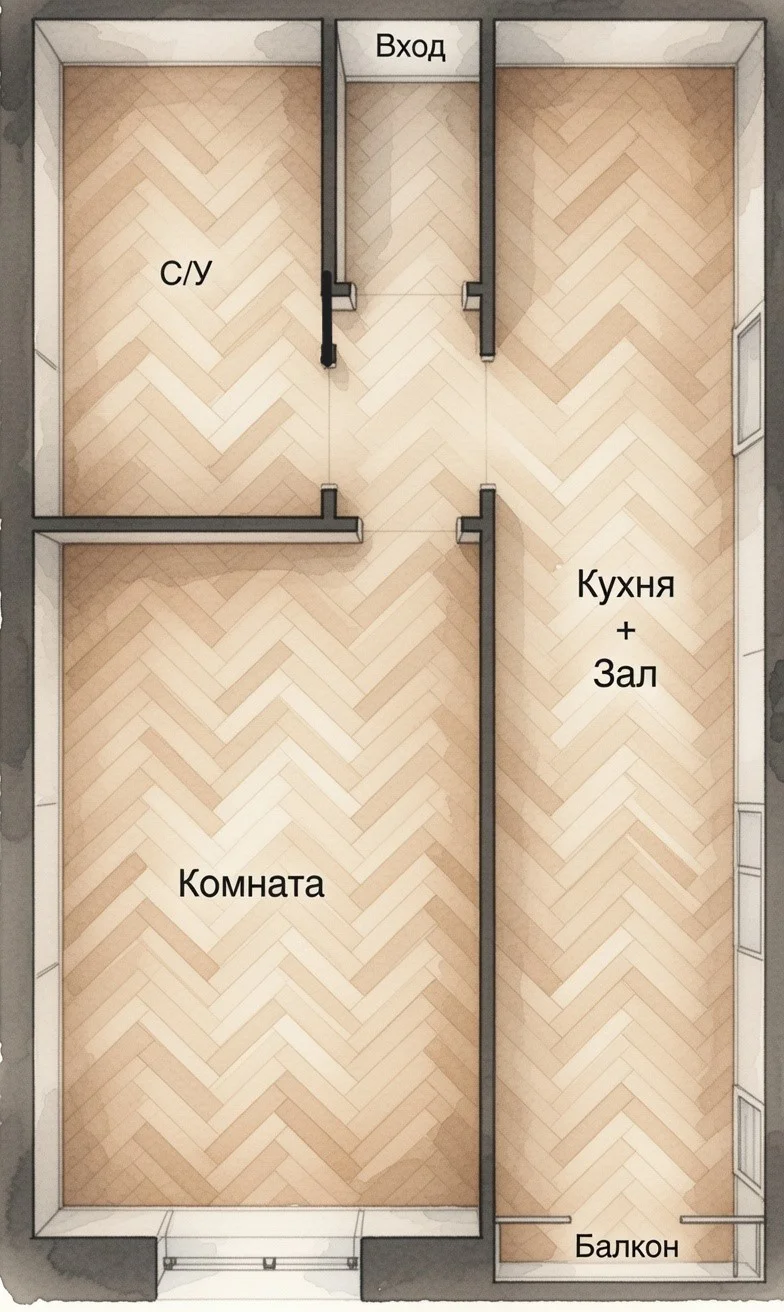 Уютная двухкомнатная квартира - миниатюра 15
