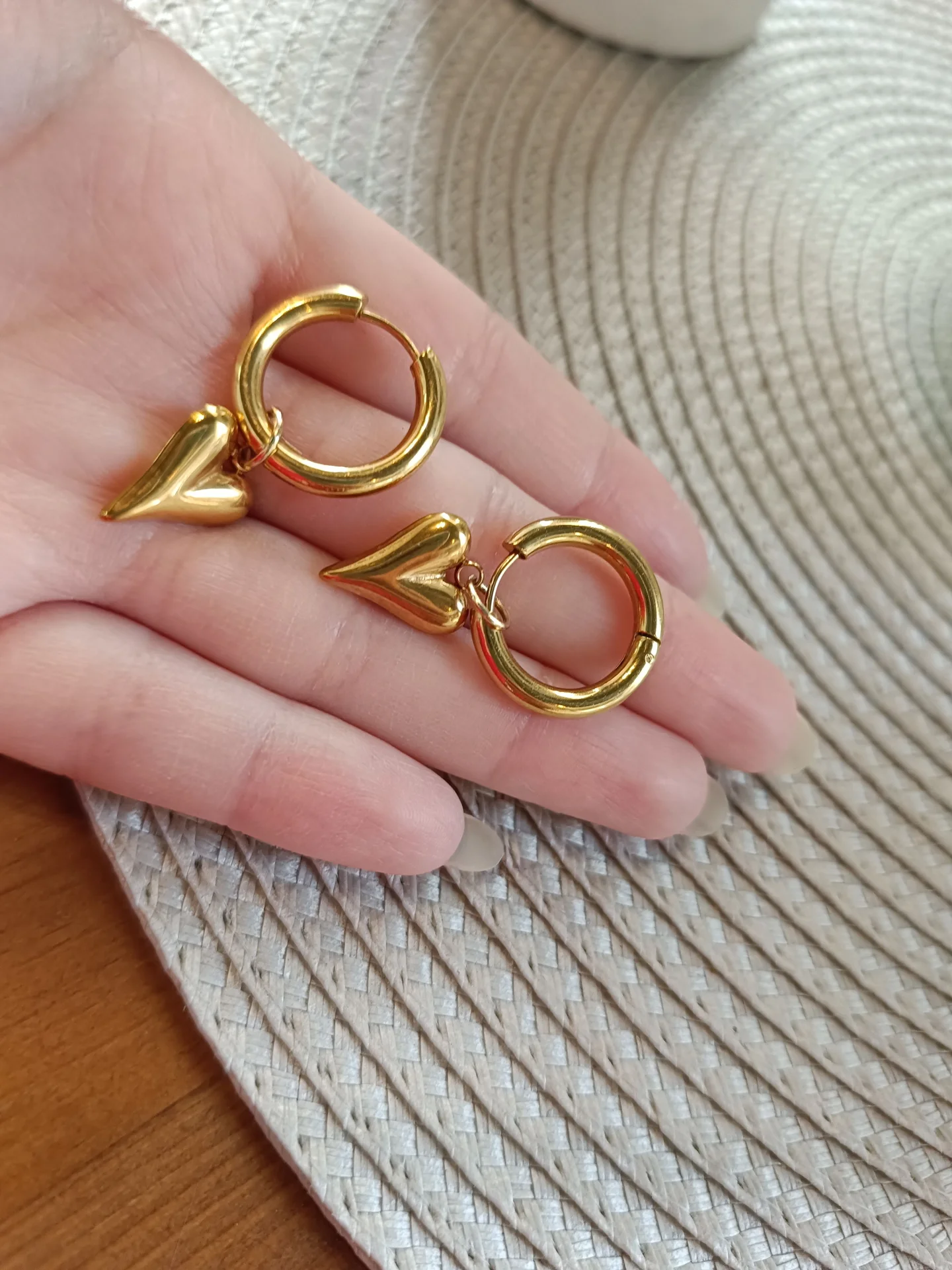 Серьги НАННА из хирургической стали. Ручная работа - миниатюра 2