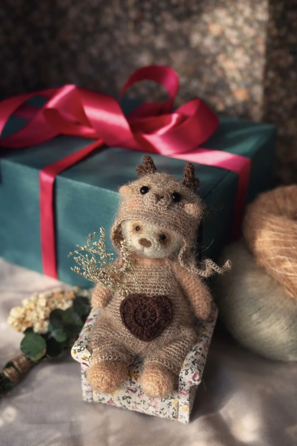 Вязаные игрушки. Коллекционные медведи. - миниатюра 4