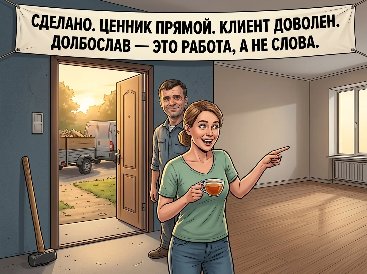 Демонтаж квартиры и вывоз мусора - миниатюра 9
