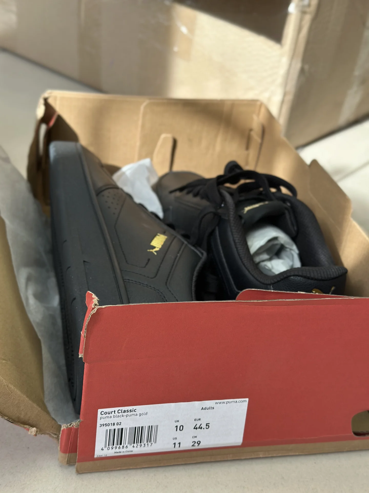 Кеды Puma мужские черные новые 44.5 - миниатюра 2