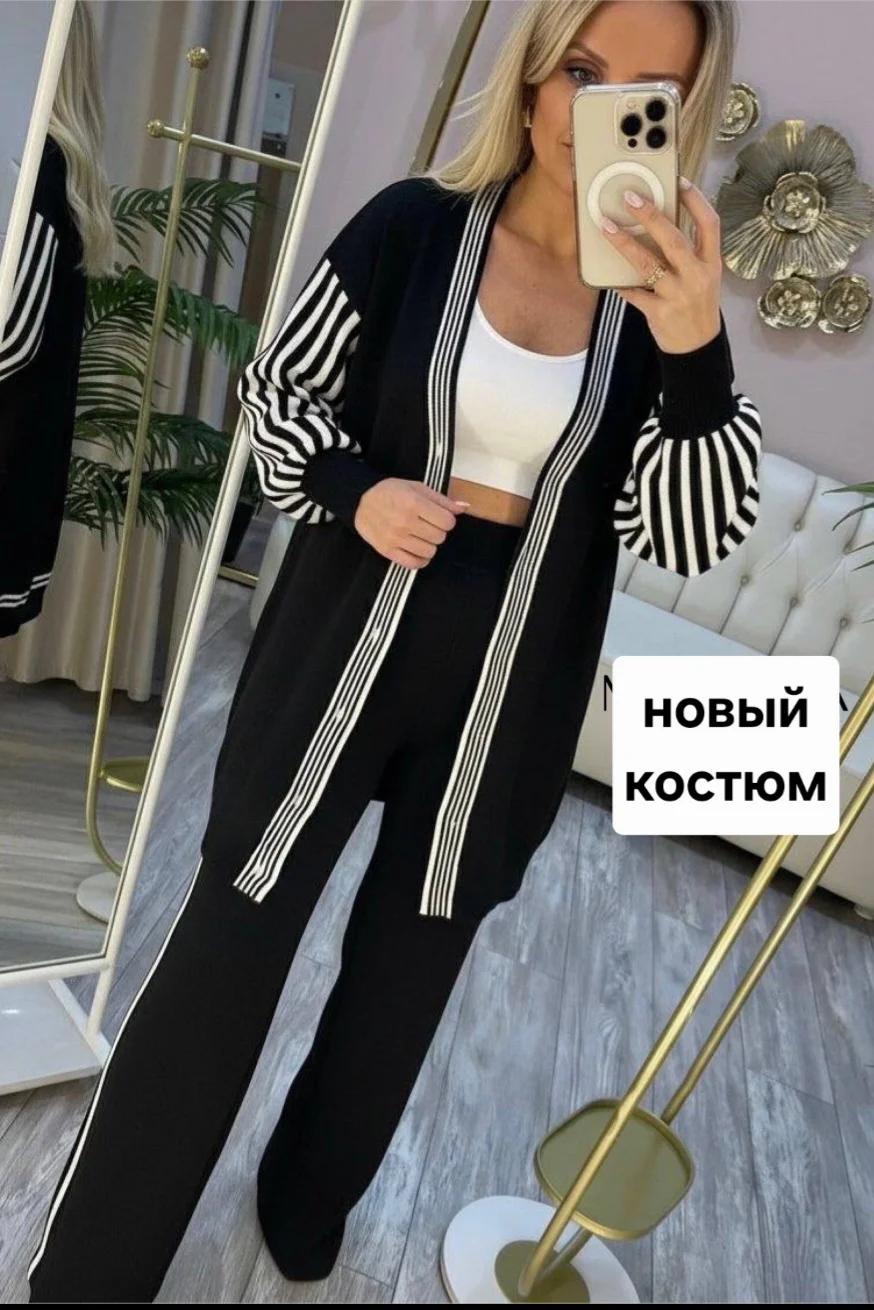 Новый трикотажный костюм из футера р.46 - изображение 1