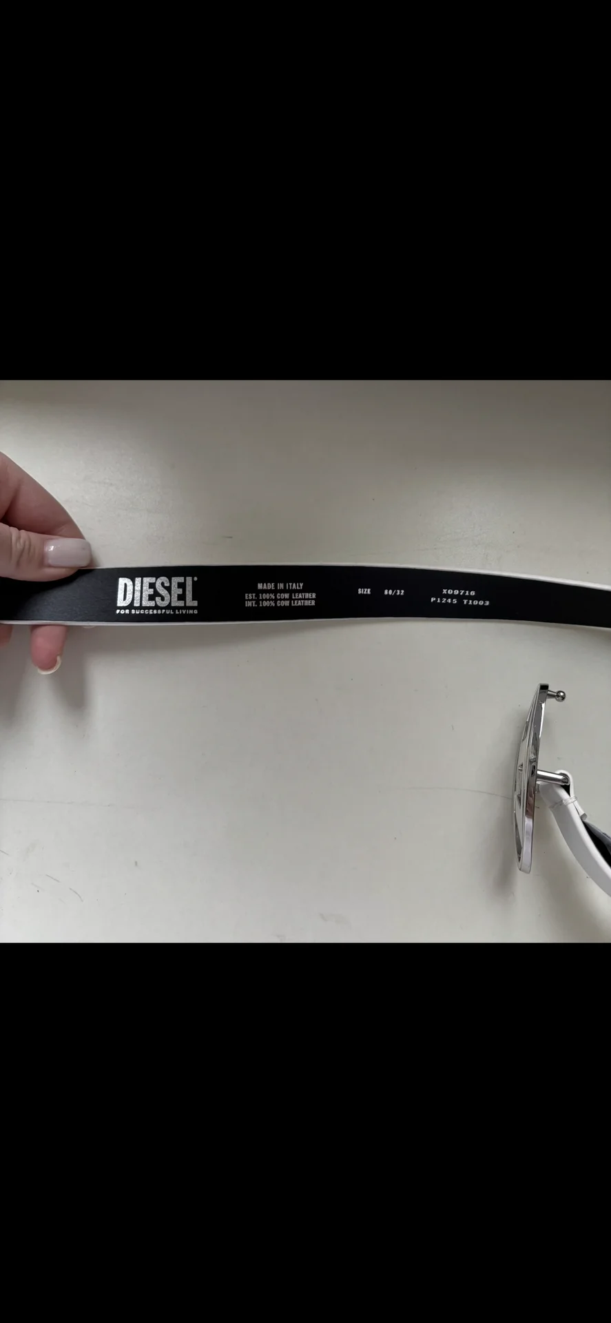 Ремень Diesel белый - миниатюра 5