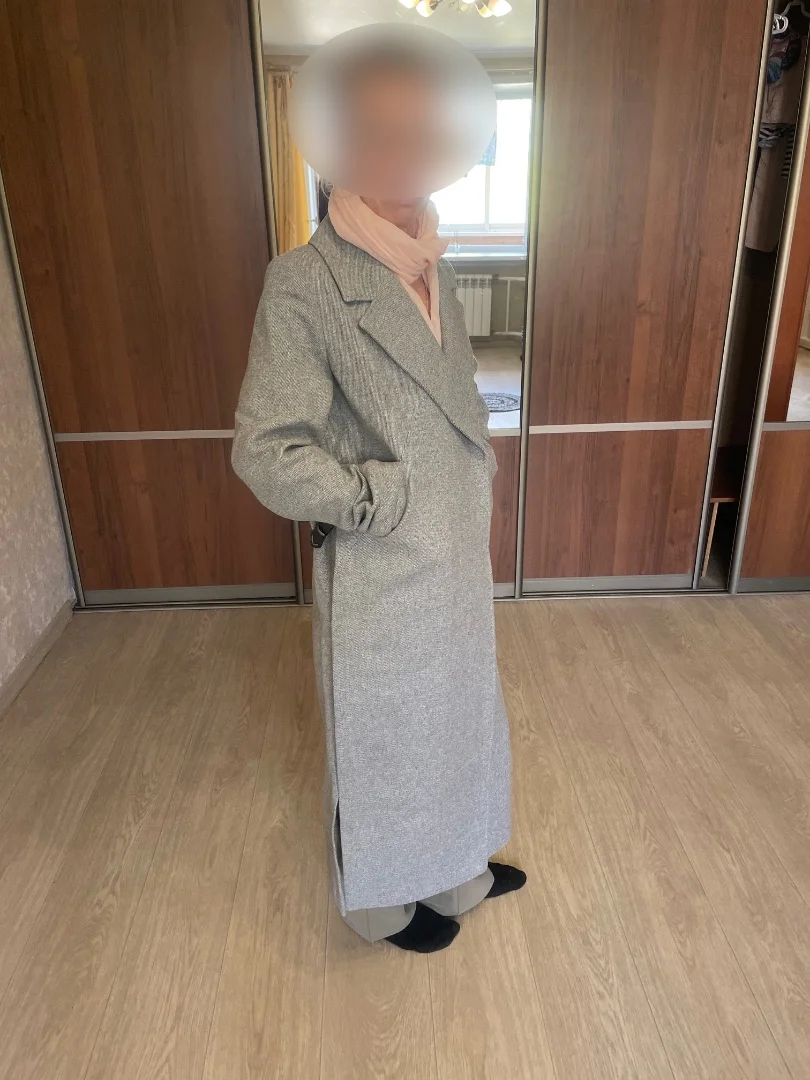 Легкое, стильное и теплое пальто из 100% шерсти - изображение 1