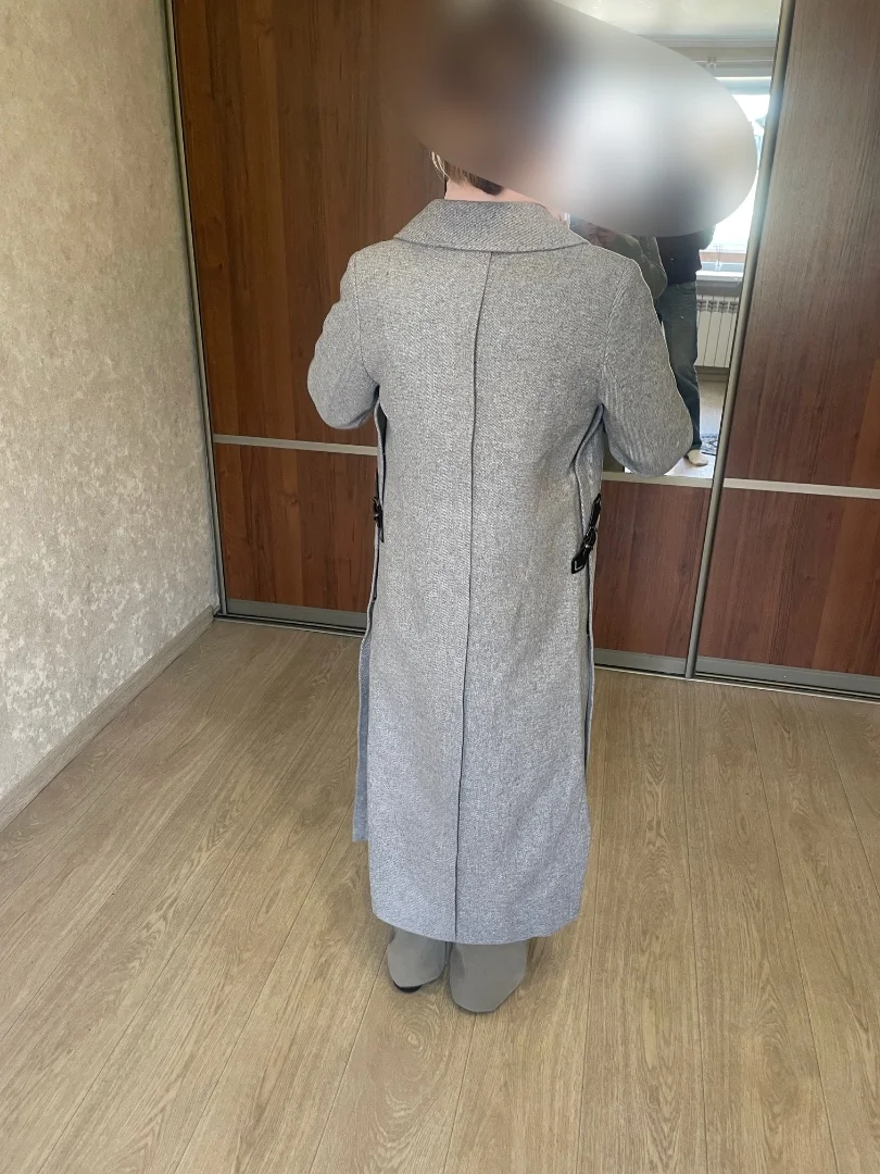 Легкое, стильное и теплое пальто из 100% шерсти - миниатюра 5