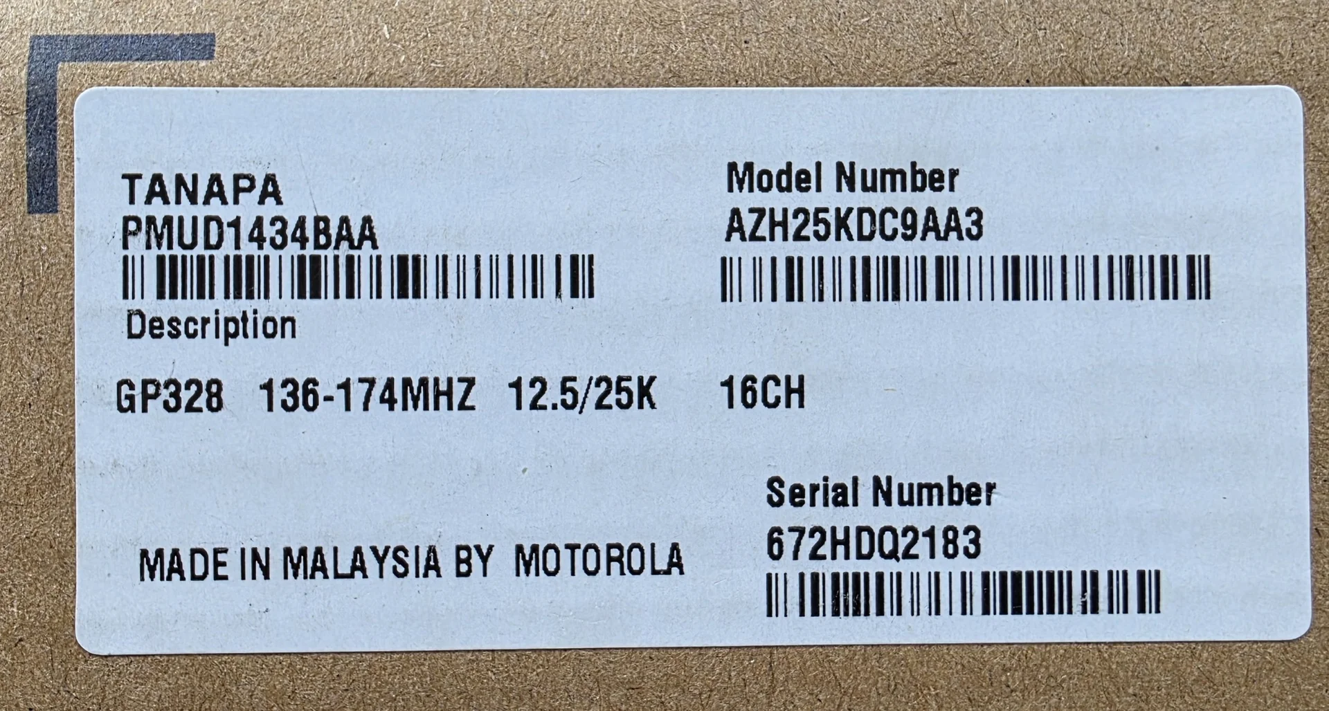 Рация Motorola GP328 VHF - миниатюра 4