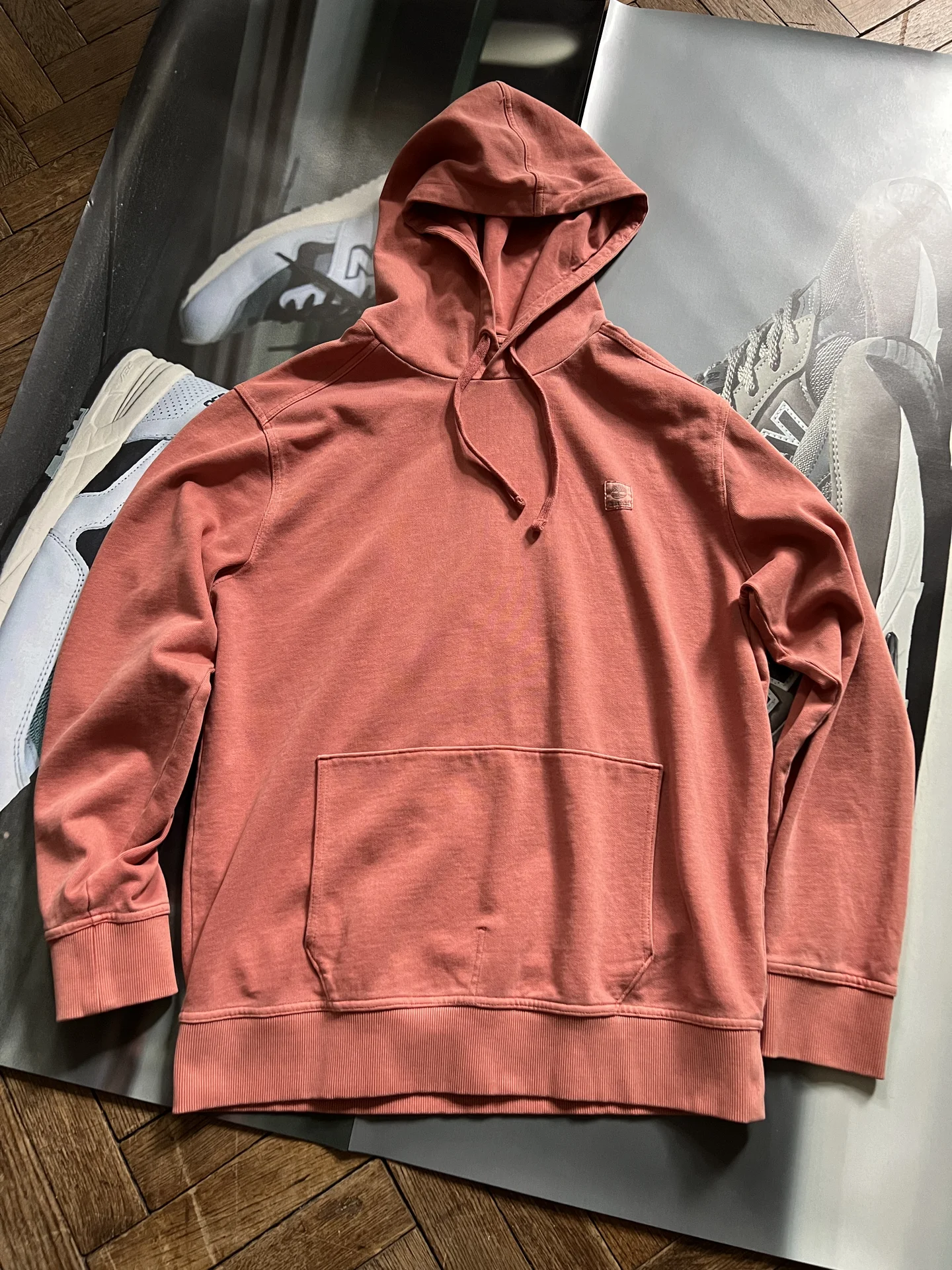 Худи Timberland Garment Dye L кирпичный/розовый - изображение 1