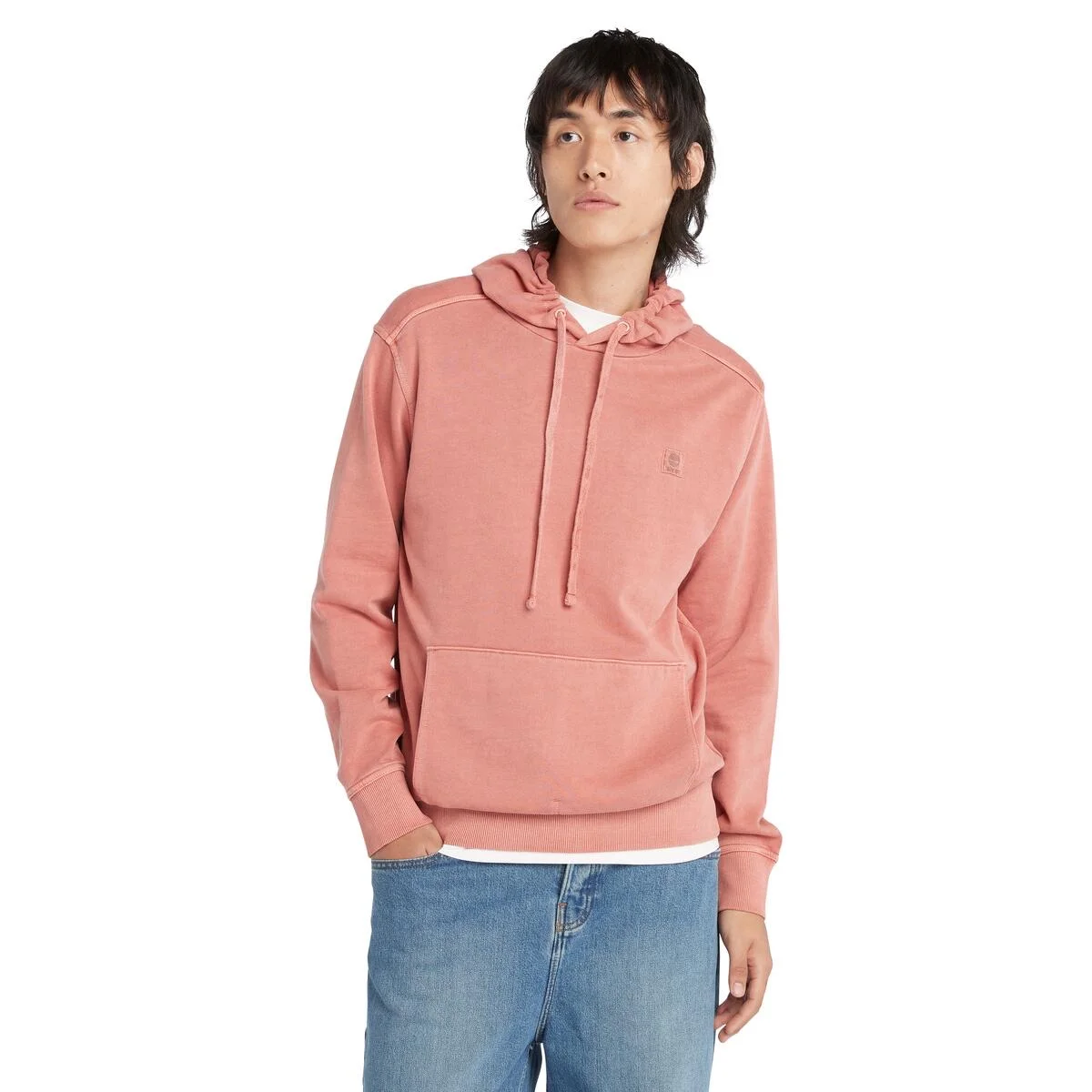 Худи Timberland Garment Dye L кирпичный/розовый - миниатюра 4