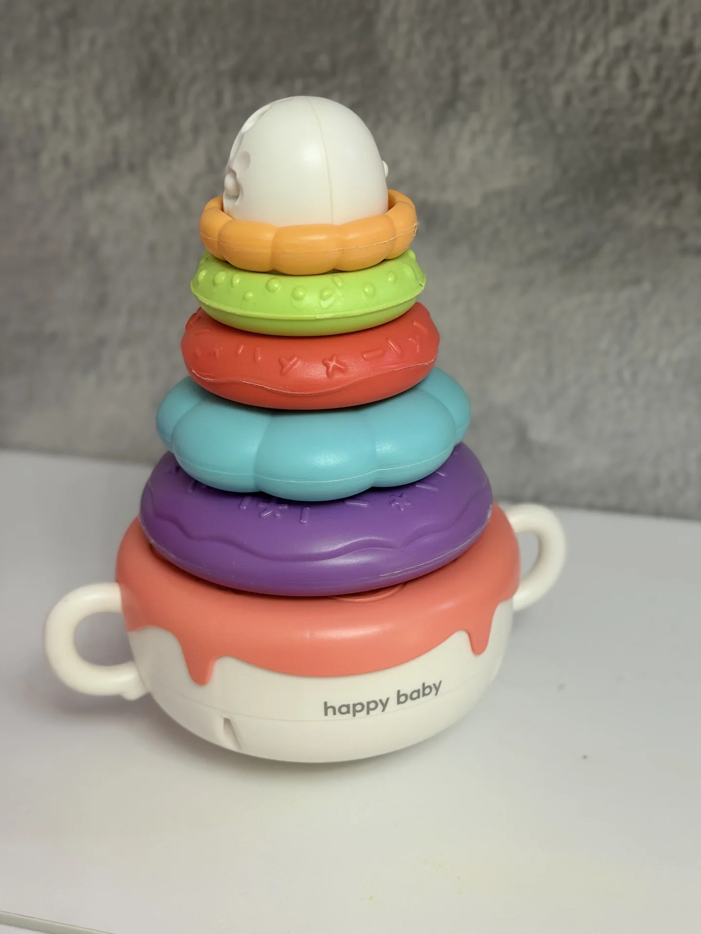 Игрушка пирамидка неваляшка happy baby - миниатюра 2