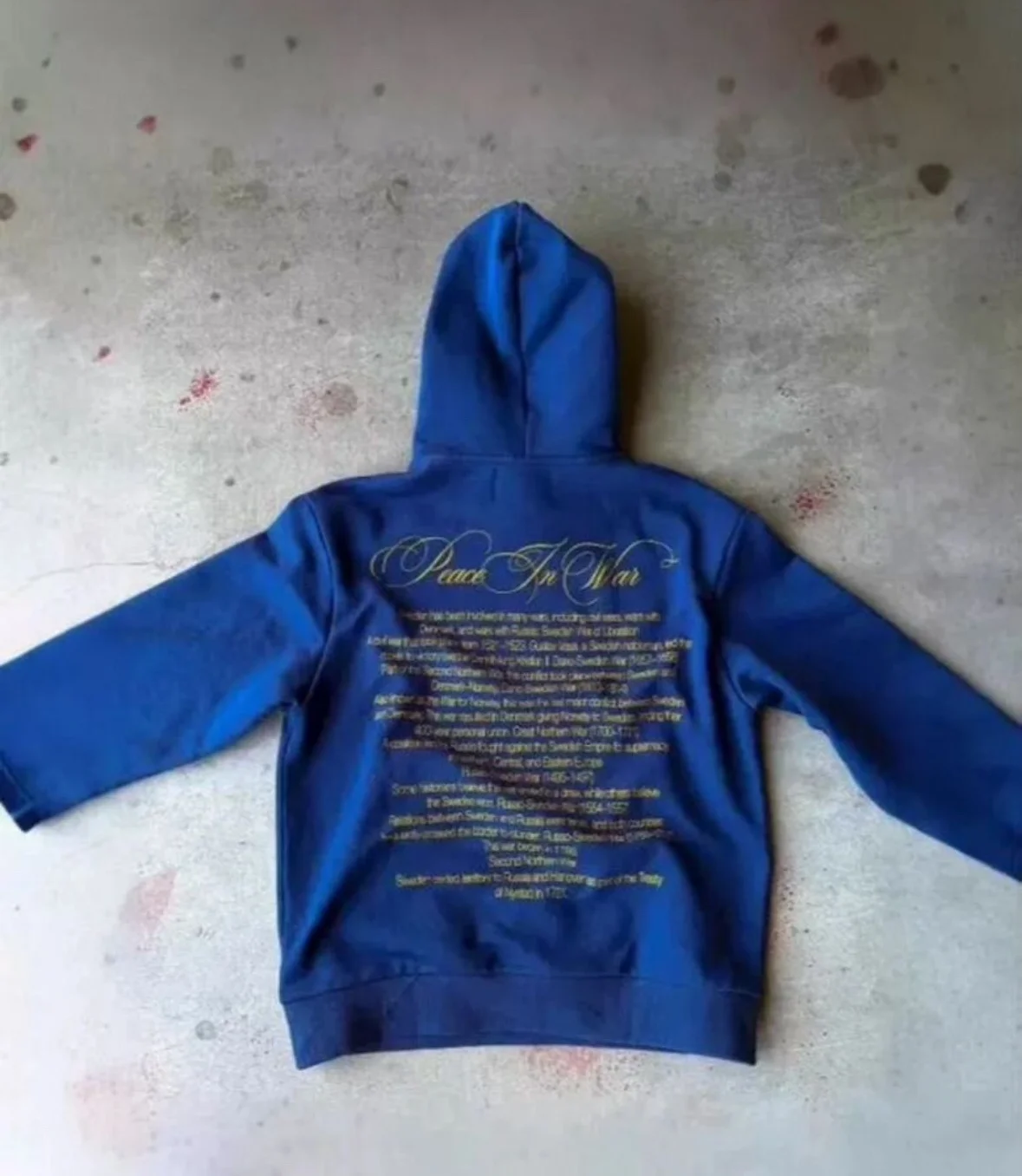 Худи Vetements Peace in war "Sweden" archived y2k - миниатюра 2